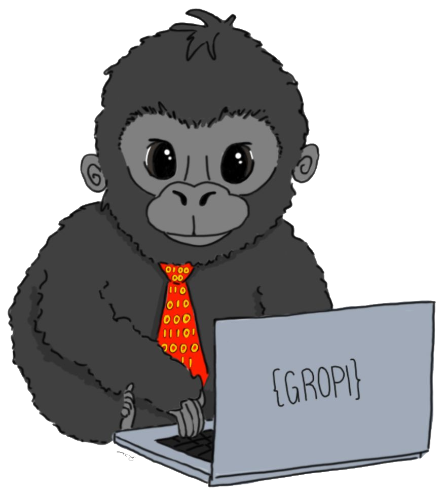 Code Club Gropiusstadt Maskottchen - freundlicher Charakter mit Programmier-Bezug